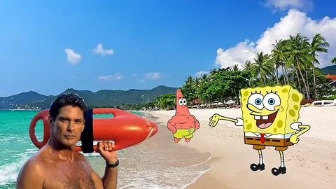 "Hasselhoff Spongebob Movie Scene" by greentreebirb Redbubbl