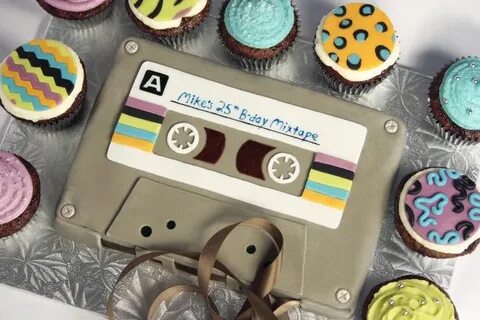 80's Cassette Tape Cake Music cakes, Miami vice party, Rolle