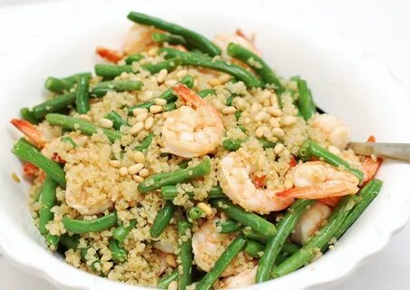 KELSIE'S KITCHEN: Garlic Butter Shrimp with Quinoa, Green Be