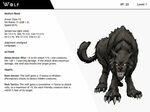 DnD-Next-Monster Cards-Wolf by dizman.deviantart.com on @Dev