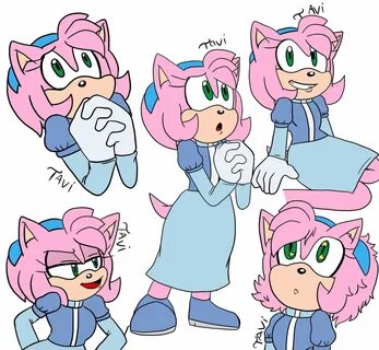 Amy rose in Maria's outfit Sonic the Hedgehog! Amino