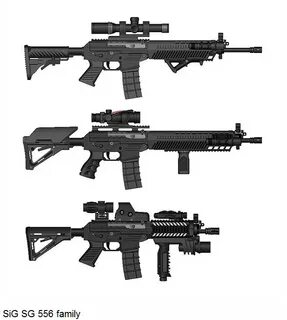 SIG SG-550, SG-551, SG-552 And SG-556 SWAT Assault Rifle