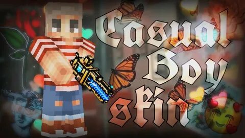 Pixel gun 3D: Casual boy skin Tutorial - YouTube