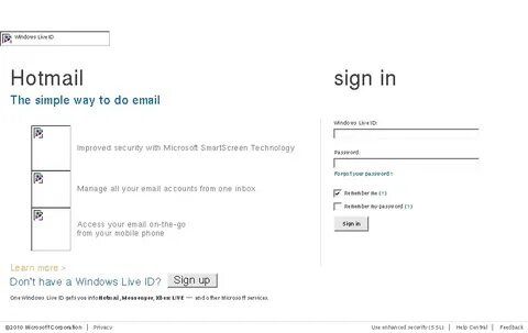 Hotmail alert : E-mail account sean-pee@hotmail.co.uk - Hotm