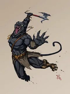 Pin by Johnny on Tabaxi Barbarian dnd, Barbarian, Dungeons a