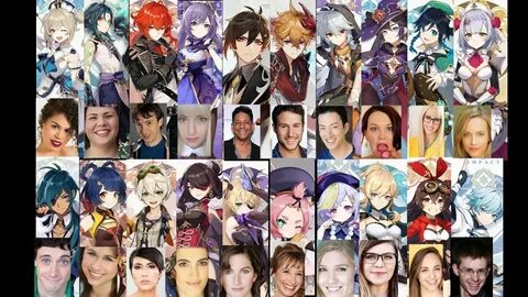 Genshin Impact All Characters English Voice Actors & Same An