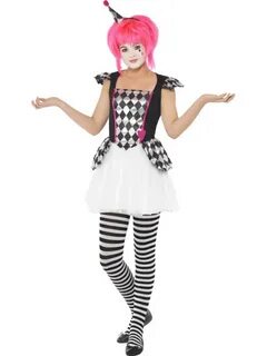 Pierrot Clown Costume All Halloween Mega Fancy Dress