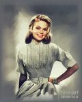 Dyan Cannon, Vintage Actress Painting by John Springfield Pi