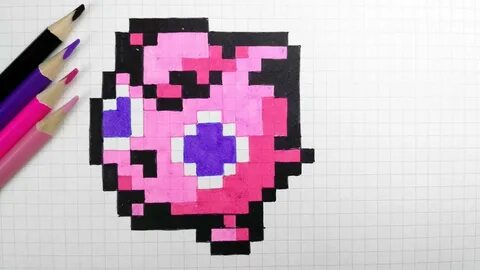 How To Draw Jigglypuff Pokemon Pixel Art - YouTube