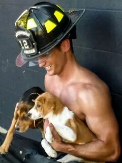 HOT" Firefighters With Kittens & Puppies Calendar.