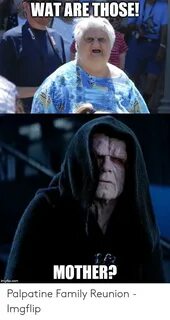 WAT ARE THOSE! MOTHER? Imgflipcom Palpatine Family Reunion -