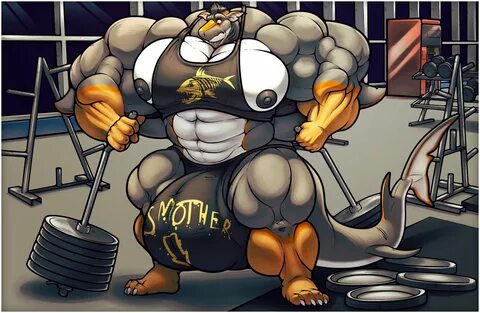 Furry Muscle Bulls: Strong and Dominant.