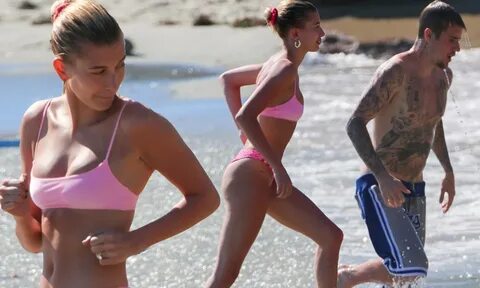 Pillan a Justin Bieber y Hailey Baldwin en la playa!