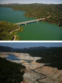 Before & After: Drought takes its toll on Calif. lake Califo