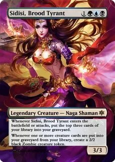 Full Art Altered Sidisi Brood Tyrant disenointerior Artist T