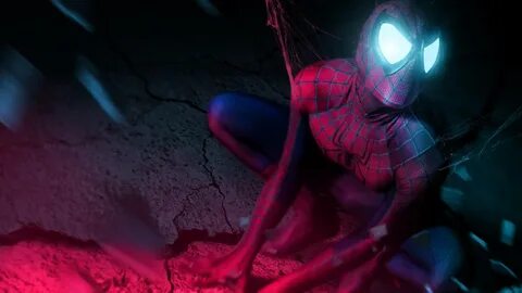 Neon Spider Man Wallpaper Wallpaper Loader