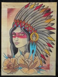 indian princess tattoo Native american tattoos, Ambigram tat