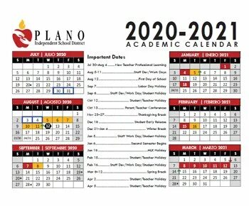 Plano Calendar 2021 2021 Calendar