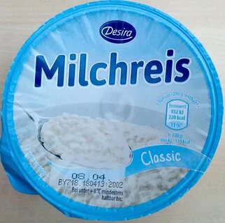 Milchreis Classic 200 g, Ean 22136572 , Rice puddings