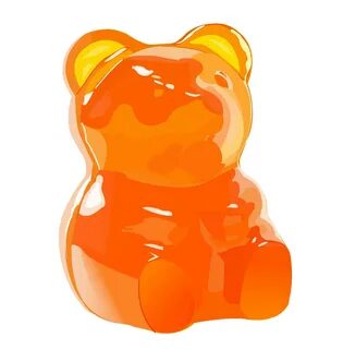 Orange clipart gummy bear - Pencil and in color orange clipa