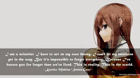 My Anime Review: Steins Gate Quotes