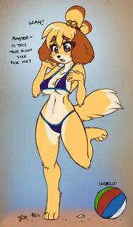 Isabelle's New Swimsuit by fluff-kevlar -- Fur Affinity dot 