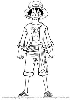 Learn How to Draw Monkey D. Luffy Full Body from One Piece (