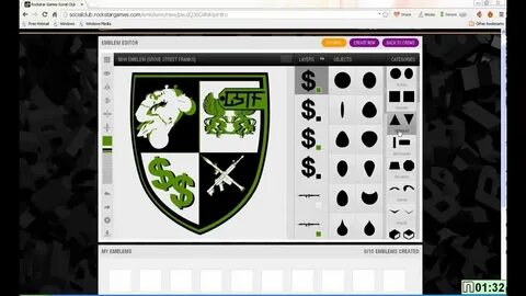 how to make a crew emblem on gta 5 - YouTube