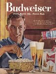 Budweiser Vintage ads, Beer ad, Beer advertising