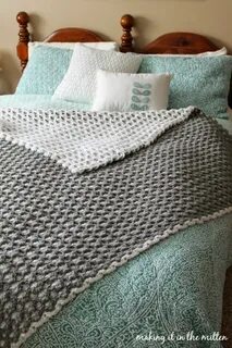 Making It In The Mitten: Crocheted Double-Sided Shell Blanke