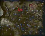 Zelda Map of Shrine Locations