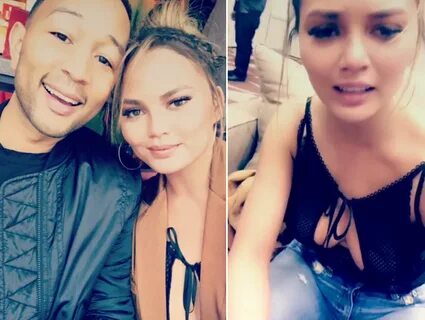 Christy Teigen nip-slip during the super bowl draws more att