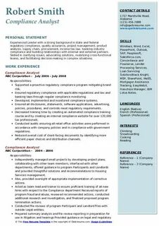 Compliance Analyst Resume Samples Qwikresume Sample Pdf Sap 