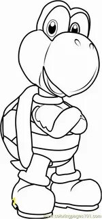 Koopa Troopa Coloring Pages to Print