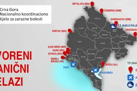 ukrasni Smiješan dostupan granicni prelazi crna gora kamere Redak mjesta Trgovac