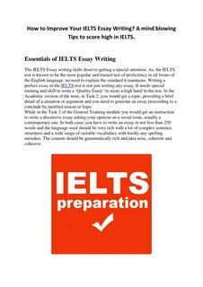 PPT - How to Improve Your IELTS Essay Writing? A mind blowing Tips to score high