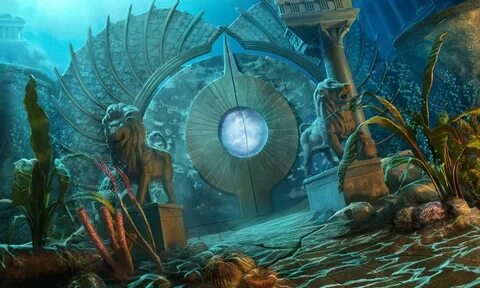 Atlantis Gates by xday11 on DeviantArt Fantasy art landscape