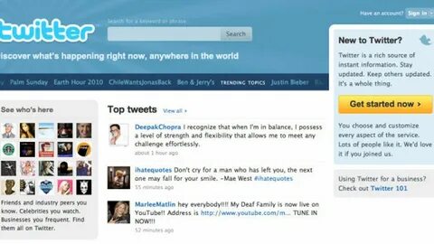 Twitter Unveils New Homepage PIC