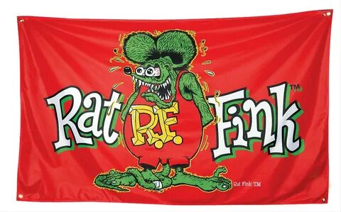 Rat Fink RNV4 Rat Fink Banner Summit Racing