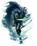 Dark Elf Rogue Assassin - Pathfinder PFRPG DND D&D d20 fanta