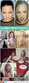 20 Funniest Portrait Tattoo Fails #tattoos #funnytattoos #bo