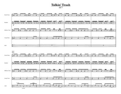 Talkin' Trash (Percussion Ensemble ) by J.W. Pepper Sheet Mu