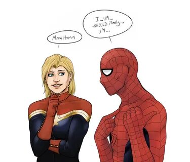 Peter Parker (Spider-Man) x Carol Danvers (Captain Marvel) C