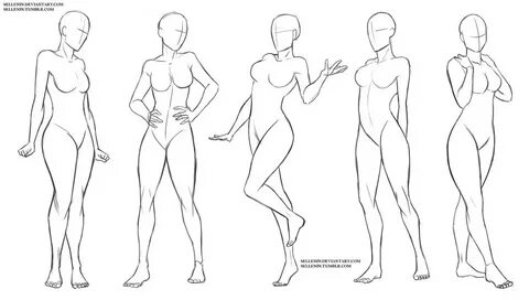 The Best 20 Poses Full Body Female Base Drawing - Pierna Wal
