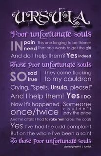 Poor Unfortunate Souls - Ursula has got to be my FAVORITE Di