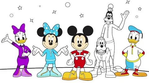Mickey Mouse Parte 2 Disney Colorear a Mickey Minnie Donald 