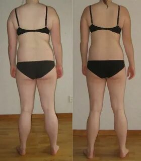 Before and After 42 lbs Fat Loss 5'10 Female 230 lbs to 188 