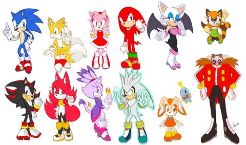 Drawings Of Sonic Characters All in one Photos