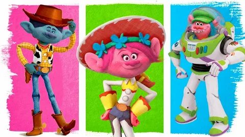 Dreamworks Trolls as Toy Story Fun Coloring Pages Videos For