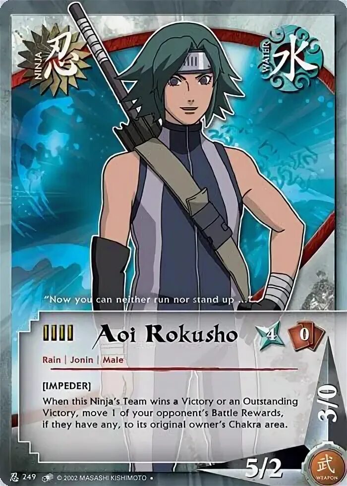 Aoi Rokusho Cards Naruto shippuden, Naruto, Naruto oc